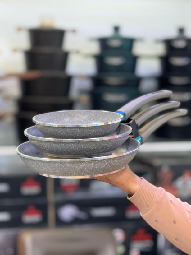 سرویس ماهیتابه گرانیتی ۳ تایی لایف اسمایل