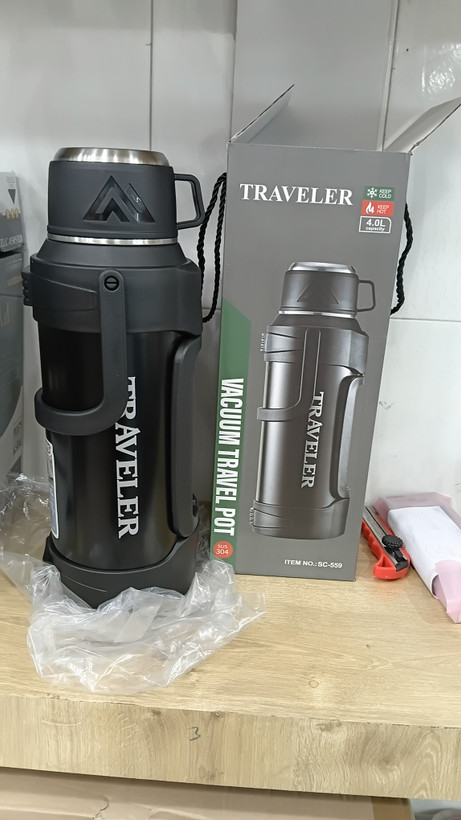 فلاسک 4 لیتری وکیومدار AMSZM مدل TRAVELER