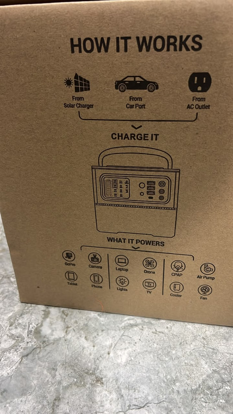 پاوراستیشن تیگ فاکس T500 ظرفیت 540Wh توان 500 وات